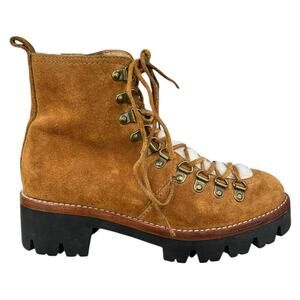Jeffrey Campbell Women’s Stanley Brown Suede Hiking Boot Size US 7